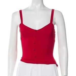 Reformation Red Camisole Top